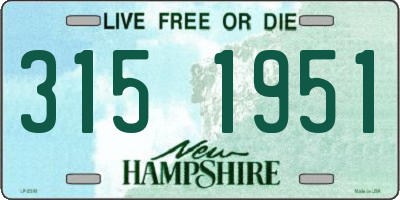 NH license plate 3151951