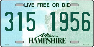 NH license plate 3151956
