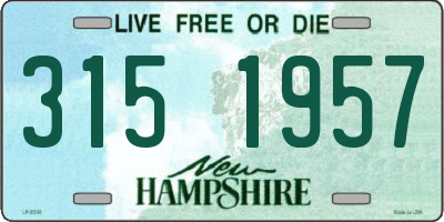 NH license plate 3151957