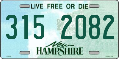 NH license plate 3152082
