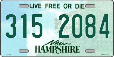 NH license plate 3152084