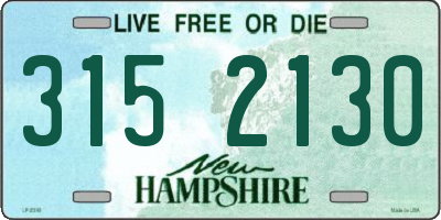 NH license plate 3152130