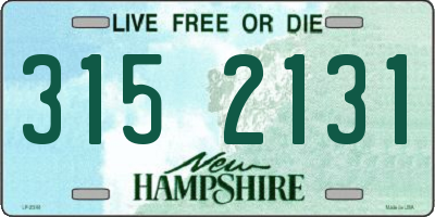 NH license plate 3152131