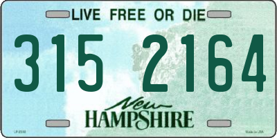 NH license plate 3152164