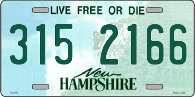 NH license plate 3152166