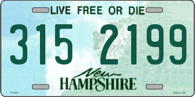 NH license plate 3152199
