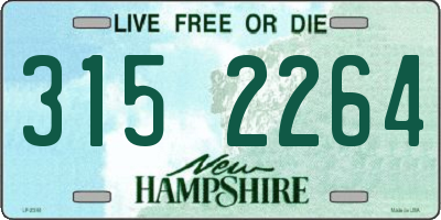 NH license plate 3152264