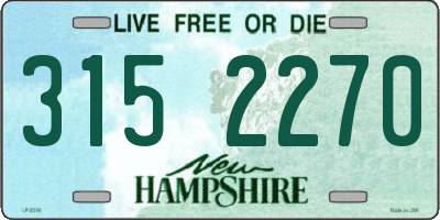NH license plate 3152270