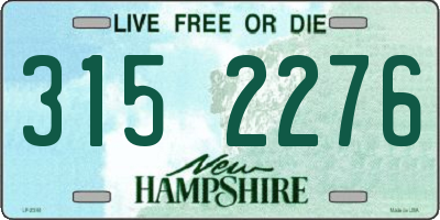 NH license plate 3152276