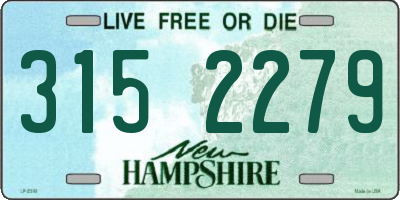 NH license plate 3152279