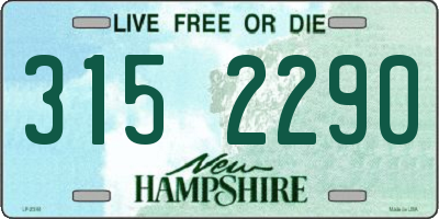 NH license plate 3152290