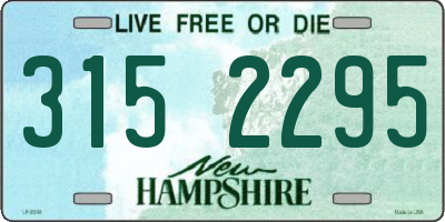 NH license plate 3152295