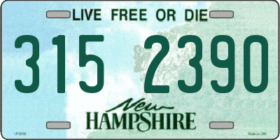 NH license plate 3152390