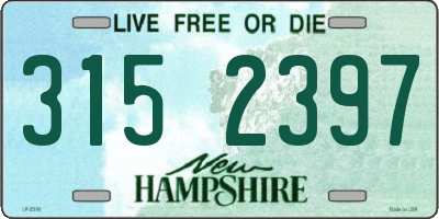 NH license plate 3152397