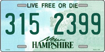 NH license plate 3152399