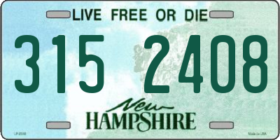 NH license plate 3152408