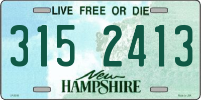 NH license plate 3152413