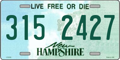 NH license plate 3152427