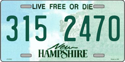 NH license plate 3152470