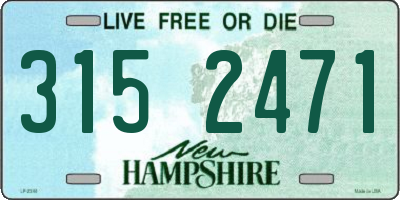 NH license plate 3152471