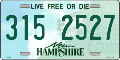 NH license plate 3152527