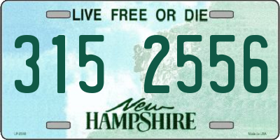 NH license plate 3152556