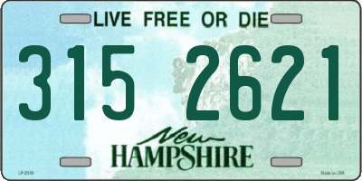 NH license plate 3152621