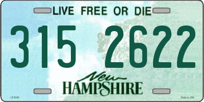 NH license plate 3152622