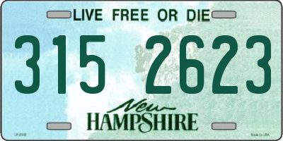 NH license plate 3152623