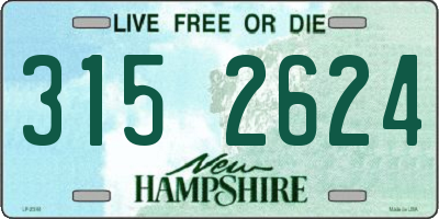 NH license plate 3152624