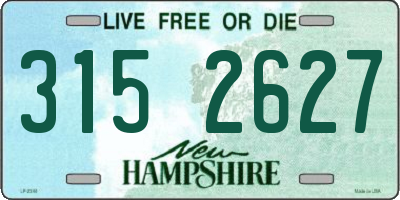 NH license plate 3152627