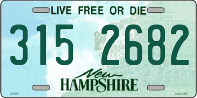 NH license plate 3152682