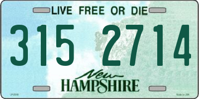 NH license plate 3152714
