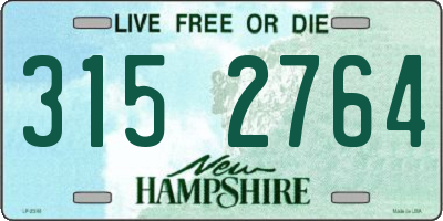 NH license plate 3152764