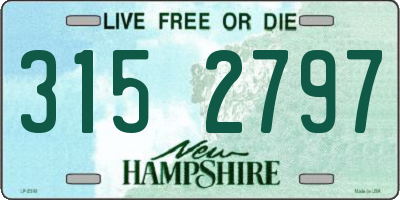 NH license plate 3152797