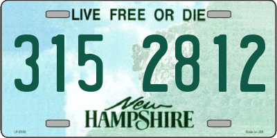 NH license plate 3152812