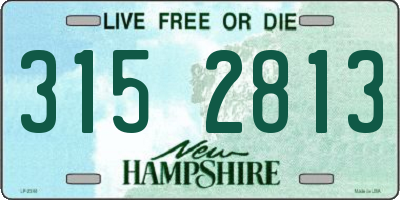 NH license plate 3152813