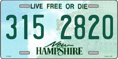 NH license plate 3152820