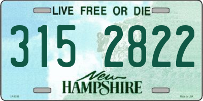 NH license plate 3152822