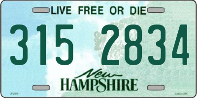 NH license plate 3152834
