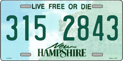 NH license plate 3152843
