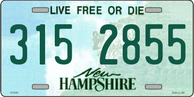 NH license plate 3152855