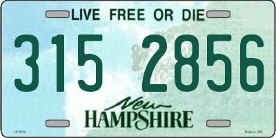 NH license plate 3152856