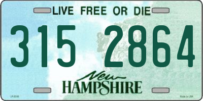 NH license plate 3152864