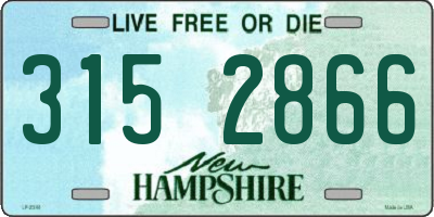 NH license plate 3152866