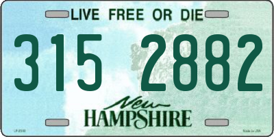 NH license plate 3152882