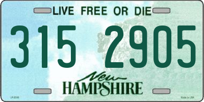 NH license plate 3152905