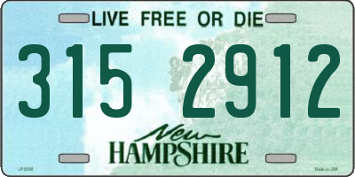 NH license plate 3152912