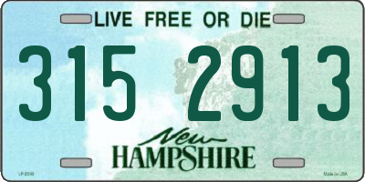 NH license plate 3152913