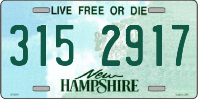 NH license plate 3152917